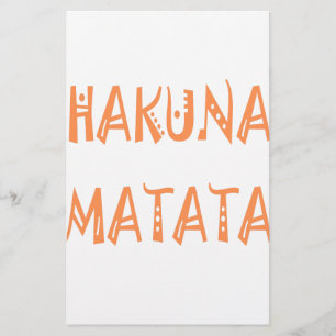 Papelaria Hakuna Matata - Arte Tribal Africana