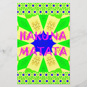 Papelaria Hakuna Matata Belo Design Incrível Colo