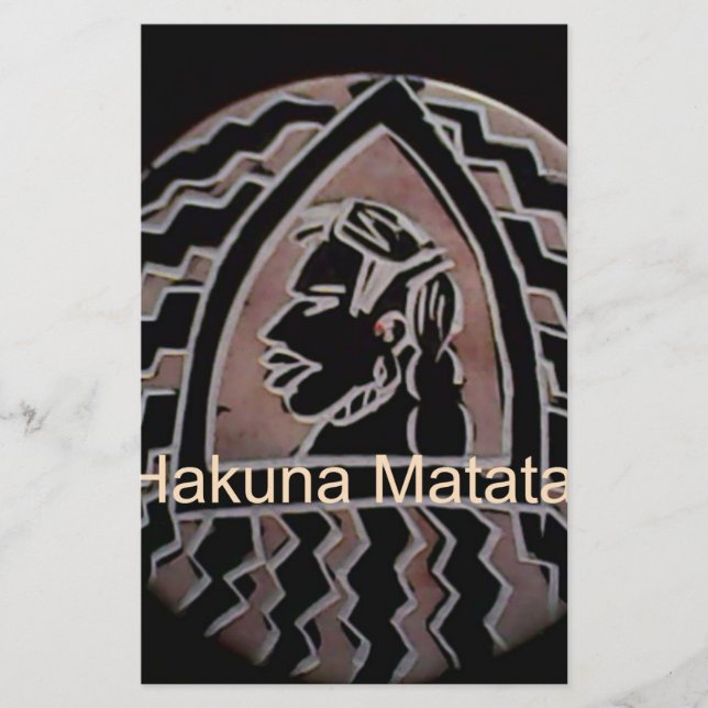 Papelaria Hakuna Matata Sabor Bongo. (Frente)