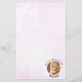 Papelaria Hammyville - Hamster bonito com citação motivacion