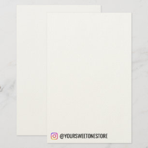 Papelaria Handle do Instagram Nome l Ícone de Mídia Social P