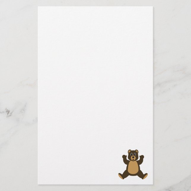 Papelaria Happy Brown Bear (Frente)
