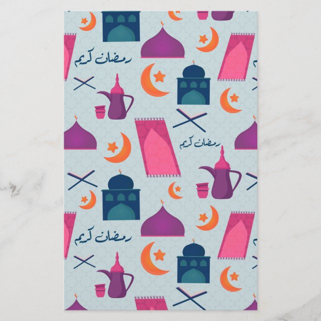 Papelaria Happy Ramadan Pattern (Frente)