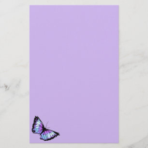 Papelaria "Harlequin" (borboleta violeta)
