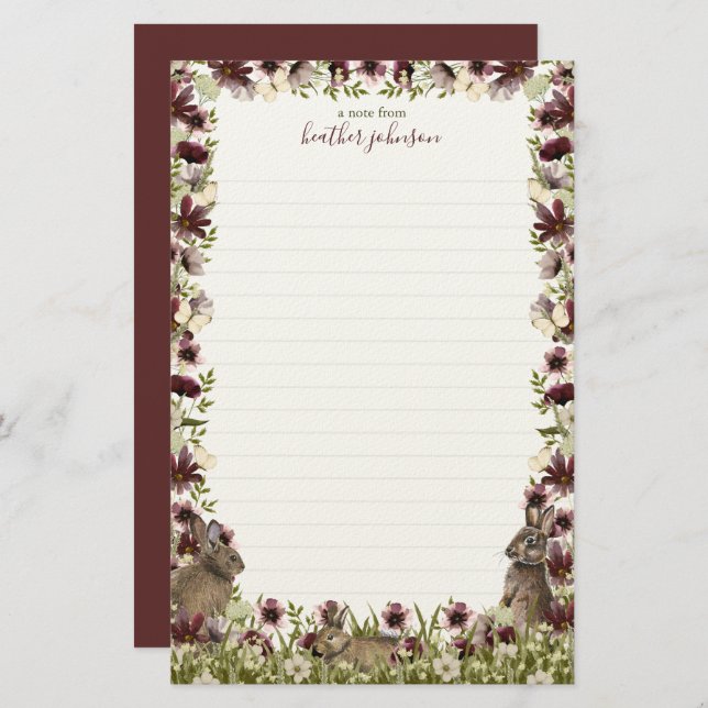 Papelaria Hearthlight Notes Spring Soft Meadow Wildflower (Frente/Verso)