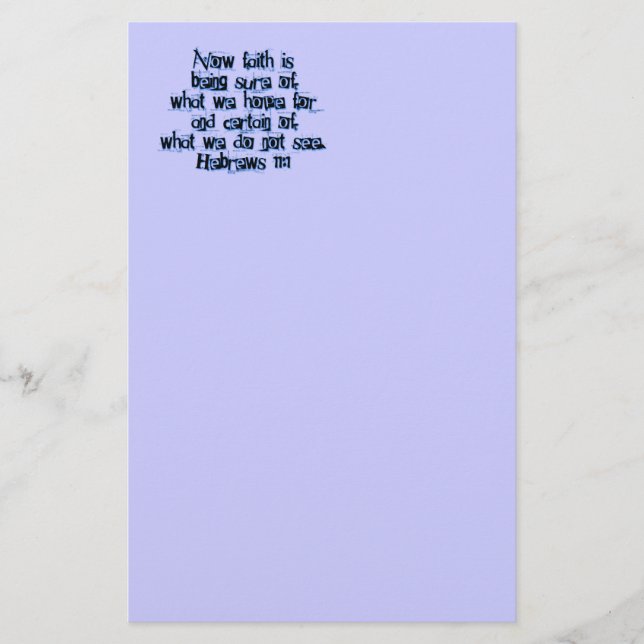 Papelaria Hebraico 11:1 (Frente)