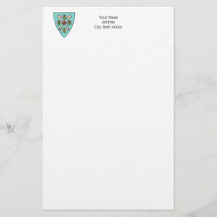 Papelaria Heraldic Vintage 4 Abelhas rolam em blindagem TB