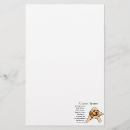 Papelaria Herança do Amor do Cocker Spaniel