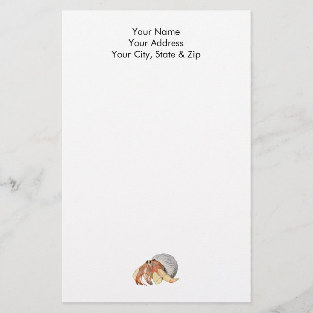 Papelaria Hermit Crab (Frente)