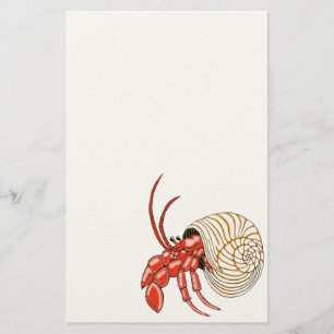Papelaria Hermit Crab Stationery