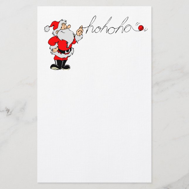 Papelaria Ho Ho Ho Papai Noel (Frente)