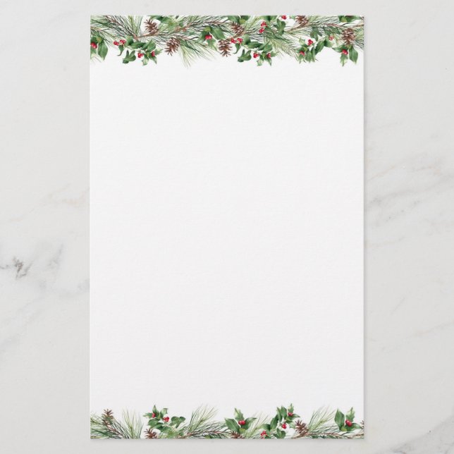 Papelaria Holly & Cranberry Stationery (Frente)