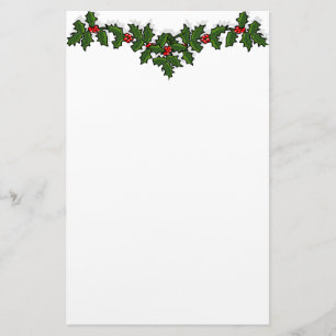 Papelaria Holly Garland Stationery