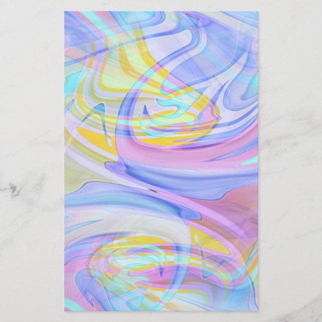Papelaria holograma pastel (Frente)