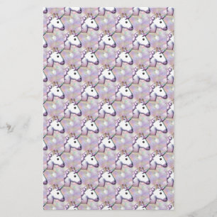 Papelaria holograma unicorn emoji