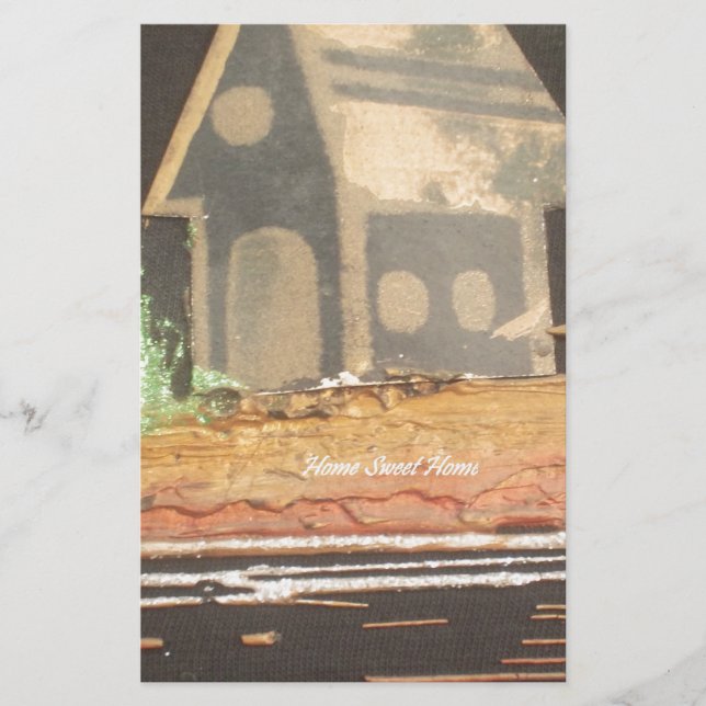 Papelaria Home Sweet Home Art Impressão (Frente)