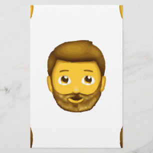 Papelaria homem barbudo emoji