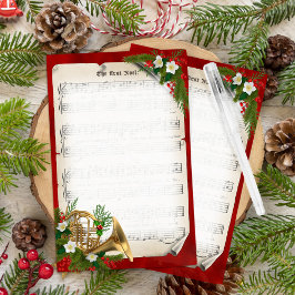 Papelaria Horn Vintage Sheet Music Natal