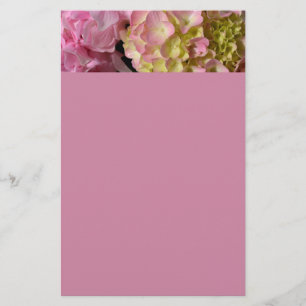 Papelaria Hydrangeas Rosa e Cream