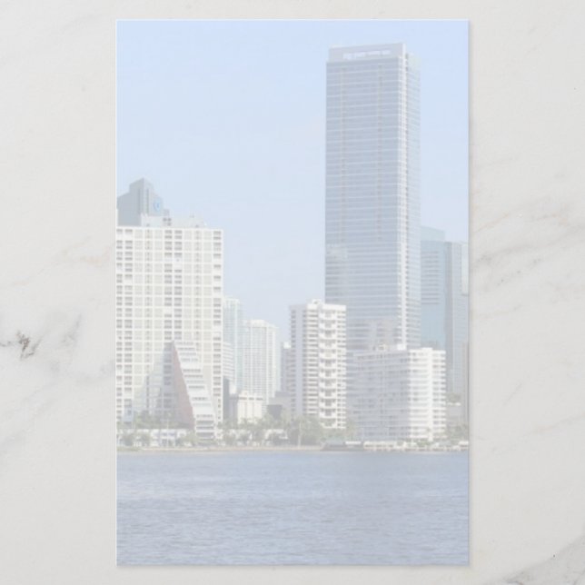 Papelaria Ideia da skyline de Miami (Frente)