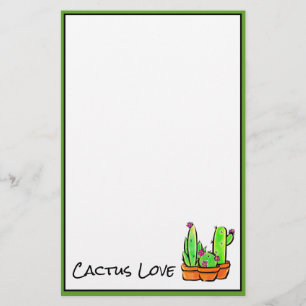Papelaria Ilustração Cactus Trio