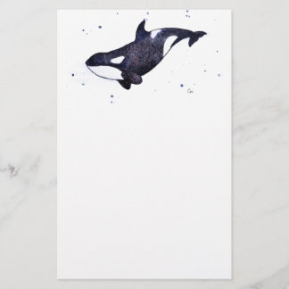 Papelaria Ilustração da baleia de assassino da orca