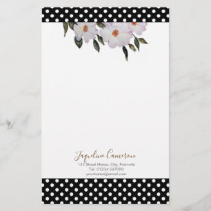 Papelaria Ilustração da Ballerina de Rosas Rosa-d'Água