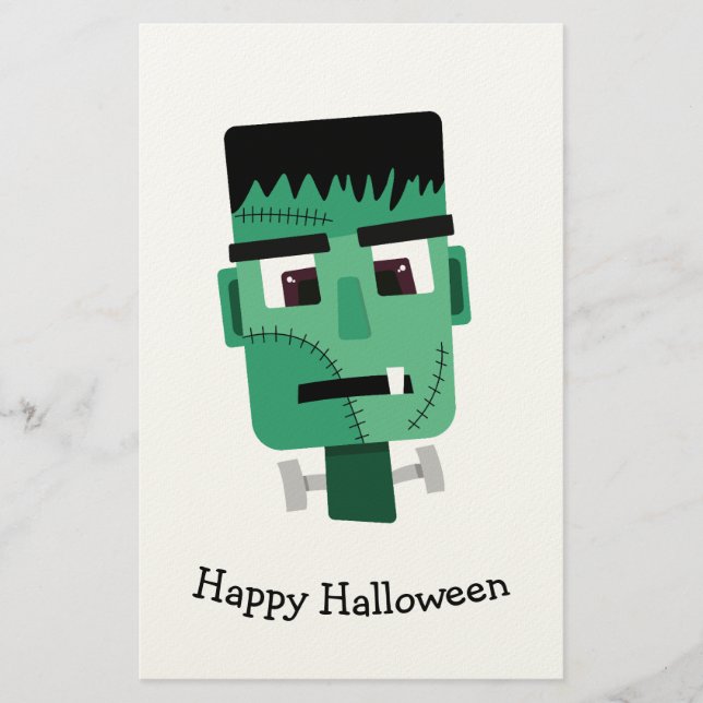 Papelaria Ilustração do Monstro de Frankenstein (Frente)