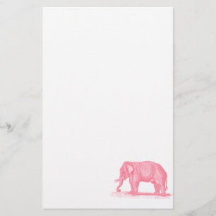 Papelaria Ilustração dos elefantes dos 1800s do elefante