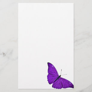 Papelaria Ilustração roxa escura da borboleta dos 1800s do