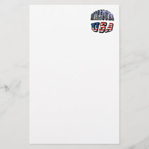 Papelaria Imagem do Missouri e texto dos EUA