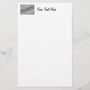 Papelaria Imagem personalizada e Modelo de texto para Papel