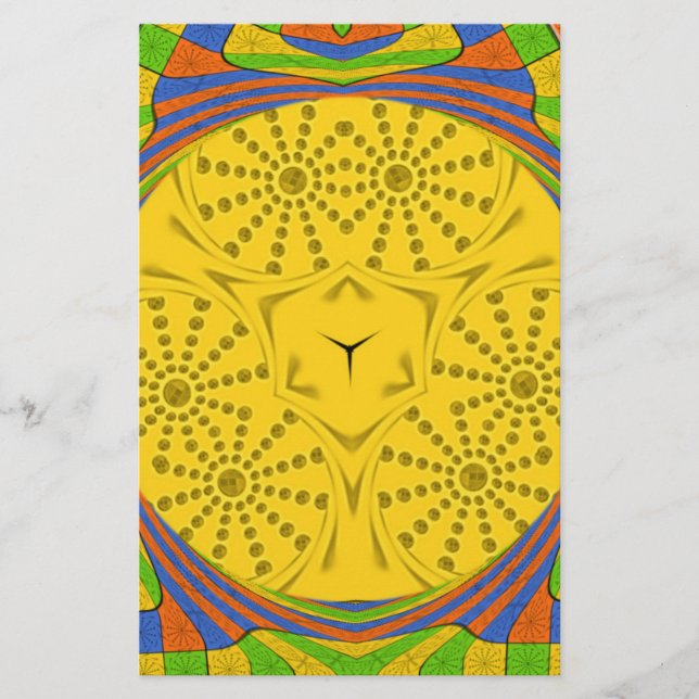 Papelaria Impressão de arte egípcia com Design de quadros ch (Frente)