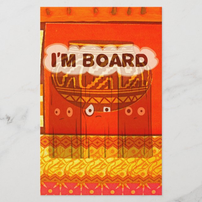 Papelaria Impressão de cores tradicionais africanas ouros (Frente)