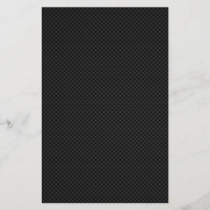 Papelaria Impressão de Estilo de Fibra de Carbono Preto