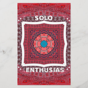 Papelaria Impressão de Padrão de Cultura Sindhi Tradicional