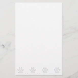Papelaria Impressão de Pata de Cachorro Cortada em Papel