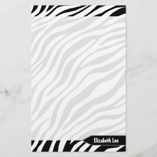 Papelaria Impressão Zebra - Papel de Carta Personalizado Pre