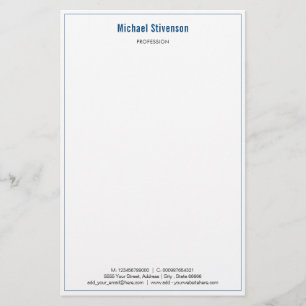 Papelaria Informações de Nome Comercial Personalizado Papel 