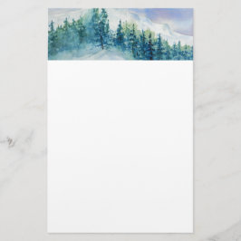 Papelaria Inverno Montanhas Snow - Letra de Natal