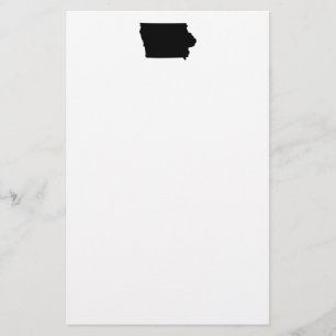 Papelaria Iowa em preto e branco
