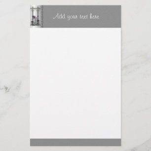 Papelaria Iris Garden Gate Stationery com Prata