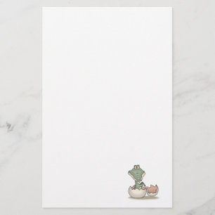 Papelaria jacaré para bebês de incubação fofa