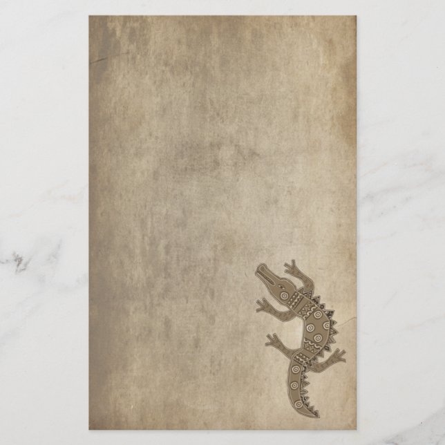 Papelaria Jacaré tribal (Frente)