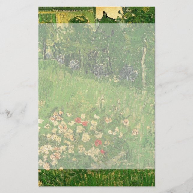 Papelaria Jardim de Daubigny por Vincent van Gogh, Le Jardin (Frente)