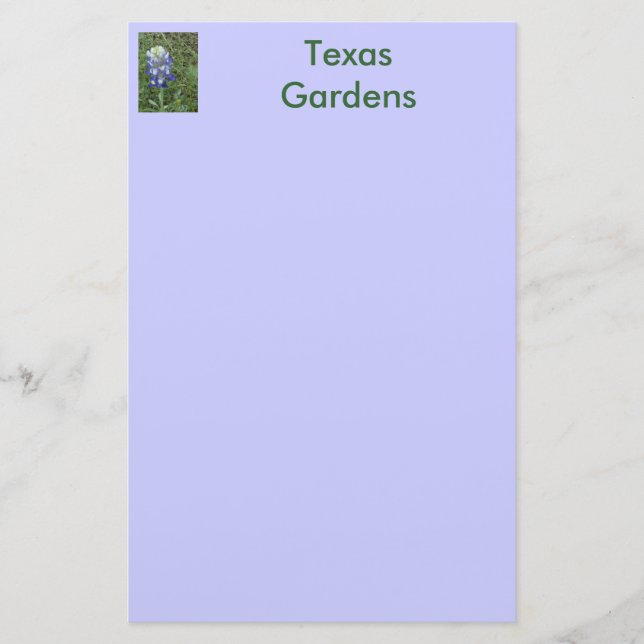 Papelaria Jardins de Texas - Bluebonnet (Frente)