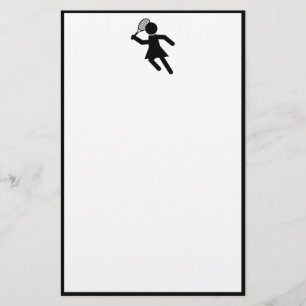 Papelaria Jogador Tênis feminino - Símbolo Tênis-