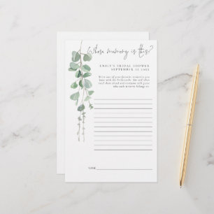 Papelaria Jogo de Chá de panela Eucalyptus Cuja Memória É Es