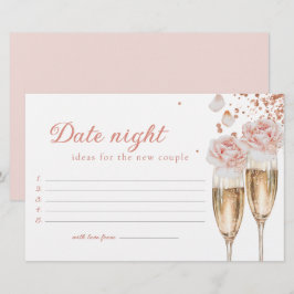 Papelaria Jogo de Noite de Data Pétalas & Prosecco para Chá