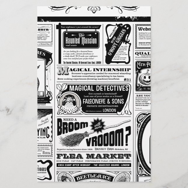 Papelaria jornal assustador (Frente)